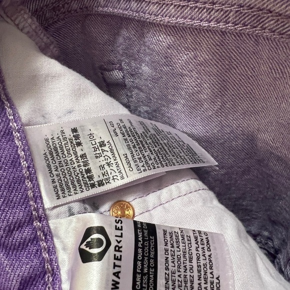 Levi’s fresh 501® ORIGINAL CROPPED WOMEN"S JEANS purple Sz 29 X 26 - Picture 9 of 14